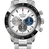 Zenith Chronomaster Sport Watch - Steel And Ceram - White Matte Dial - Steel Bracelet - 03.3100.3600/69.M3100