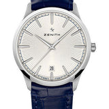 Zenith Elite Classic Watch - Steel - Silver Dial - Leather Strap - 03.3100.670/01.C922