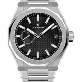 Zenith Defy Skyline Watch - 41 mm Steel Case - Black Dial - Stainless Steel Bracelet - 03.9300.3620/21.I001