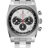 Zenith Chronomaster El Primero A384 Revival Watch - Steel - White Panda Dial - Stainless Steel Ladder Bracelet - 03.A384.400/21.M384
