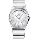 Omega Ladies Constellation Polished Quartz Watch - 24 mm Polished Steel Case - Silver Dial - Steel Bracelet - 123.10.24.60.02.002