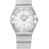 Omega Constellation Quartz Watch - 24 mm Steel Case - Mother-Of-Pearl Diamond Dial - 123.10.24.60.55.004