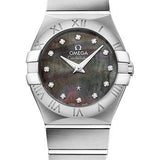 Omega Constellation Quartz Tahiti - 27 mm Steel Case - Tahiti Mother-Of-Pearl Diamond Dial - 123.10.27.60.57.003