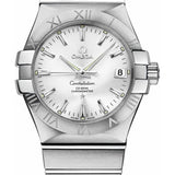 Omega Gents Constellation Chronometer Watch - 35 mm Brushed Steel Case - Silver Dial - 123.10.35.20.02.001