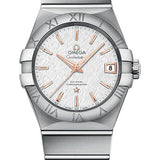 Omega Constellation Co-Axial Watch - 38 mm Steel Case - White -Silvery Dial - 123.10.38.21.02.002