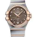 Omega Constellation Co-Axial Watch - 27 mm Steel And Red Gold Case - Praline Dial - 123.25.27.20.63.001