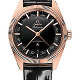Omega Constellation Globemaster Omega Co-Axial Master Chronometer Annual Calendar - 41 mm Sedna Gold Case - Black Dial - Black Leather Strap - 130.53.41.22.01.001