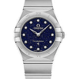 Omega Constellation Quartz - 25 mm Steel Case - Blue Glass Diamond Dial - 131.10.25.60.53.001