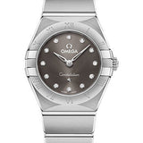 Omega Constellation Manhattan Quartz Watch - 25 mm Steel Case - Grey Diamond Dial - 131.10.25.60.56.001