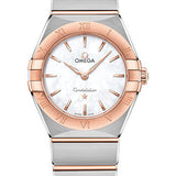 Omega Constellation Manhattan Quartz Watch - 28 mm Steel And Sedna Gold Case - Mother-Of-Pearl Dial - 131.20.28.60.05.001