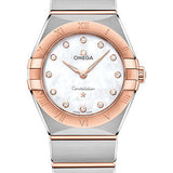 Omega Constellation Manhattan Quartz Watch - 28 mm Steel And Sedna Gold Case - Mother-Of-Pearl Diamond Dial - 131.20.28.60.55.001