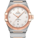 Omega Constellation OMEGA Co-Axial Master Chronometer - 39 mm Steel And Sedna Gold Case - Silvery Diamond Dial - 131.20.39.20.52.001