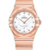 Omega Constellation Manhattan Quartz Watch - 25 mm Sedna Gold Case - Mother-Of-Pearl Diamond Dial - 131.50.25.60.55.001