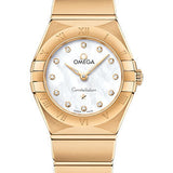Omega Constellation Manhattan Quartz Watch - 25 mm Yellow Gold Case - Mother-Of-Pearl Diamond Dial - 131.50.25.60.55.002