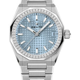 Zenith Defy Skyline 36 Watch - 36 mm Steel Case - Ice Blue Dial - Interchangeable Steel Bracelet - 16.9400.670/15.I001