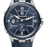 Ulysse Nardin Executive Dual Time 42 mm Beware of Blast - Steel Case - Blue Dial - Leather Strap
