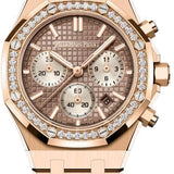 Audemars Piguet Royal Oak 26450OR.ZZ.1356OR.01-B Chronograph Rose Gold Sand Gold-Toned Dial Diamond Bezel (2026)