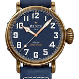 Zenith Pilot Type 20 Extra Special Watch - Bronze - Blue Dial - Blue Oily Nubuck Strap - 29.2430.679/57.C808