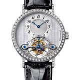 Breguet Classique complications 3358 - White Gold Case - Silver Dial - Black Leather Strap - 3358BB/52/986/DD00