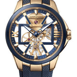 Ulysse Nardin Skeleton X 42 mm Beware of Blast - Rose Gold Case - Blue Dial - Rubber Strap