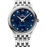 Omega De Ville Prestige Quartz Orbis Watch - 27.4 mm Steel Case - Blue Dial - 424.10.27.60.53.003