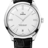 Omega De Ville Tresor Master Co-Axial Limited Edition of 88 Watch - 40 mm White Gold Case - Domed -Silver Dial - Black Leather Strap - 432.53.40.21.52.001