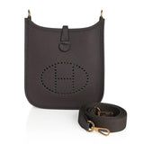 N/A Hermes Evelyne TPM mini.  Black(Noir)  gold hdw