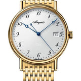 Breguet Classique 5177 - Yellow Gold Case - White Enamel Dial - Bracelet - 5177BA/29/AV0