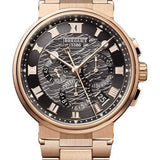 Breguet Marine Chronographe 5527 - Rose Gold Case - Black Dial - Bracelet - 5527BR/G3/RW0