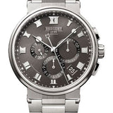 Breguet Marine Chronographe 5527 - Titanium Case - Black Dial - Metal Bracelet - 5527TI/G2/TW0