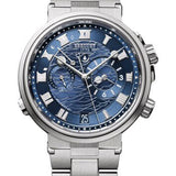 Breguet Marine Alarme Musicale 5547 - Titanium Case - Blue Wave Dial - Metal Bracelet - 5547BB/Y2/BZ0