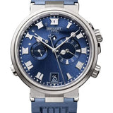 Breguet Marine Alarme Musicale 5547 - Titanium Case - Blue Dial - Blue Rubber Strap - 5547TI/Y1/5ZU