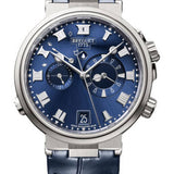 Breguet Marine Alarme Musicale 5547 - Titanium Case - Blue Dial - Blue Leather Strap - 5547TI/Y1/9ZU
