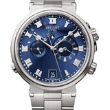 Breguet Marine Alarme Musicale 5547 - Titanium Case - Blue Dial - Metal Bracelet - 5547TI/Y1/TZ0