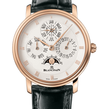Blancpain Villeret Quantieme Perpetuel Red Gold Black Alligator Men's Watch - 6057 3642 55A