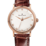 Blancpain Villeret Ultraplate Red Gold Ultra-Slim Brown Alligator Ladies Watch - 6102 3642 55A