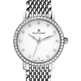 Blancpain Villeret Ultraplate Steel Mille Mailles Diamond Ultra-Slim Ladies Watch - 6102 4628 MMB