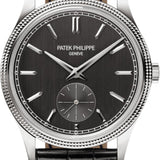 Patek Philippe Calatrava "Clous de Paris" White Gold 39 mm Hobnail Bezel Grey Dial - 6119G-001