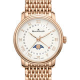 Blancpain Villeret Quantieme Phases de Lune Red Gold Ladies Watch - 6126 3642 MMB