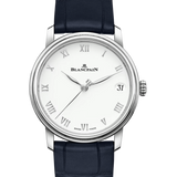 Blancpain Villeret Women Date Ultra-Slim Blue Alligator Ladies Watch - 6127 1127 55B