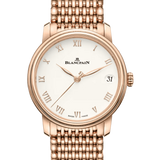 Blancpain Villeret Women Date Red Gold Mille Mailles Ultra-Slim Ladies Watch - 6127 3642 MMB