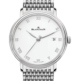 Blancpain Villeret Ultraplate Date Steel Ultra-Slim Men's Watch - 6224 1127 MMB