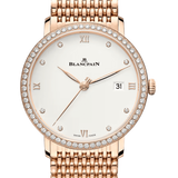 Blancpain Villeret Ultraplate Date Red Gold Diamond Ultra-Slim Men's Watch - 6224 2987 MMB