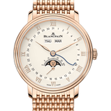 Blancpain Villeret Quantieme Complet Opalin Red Gold Men's Watch - 6264 3642 MMB