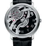 Blancpain Villeret Mouvement Inverse Black Ultra-Slim Men's Watch - 6616 1530 55B