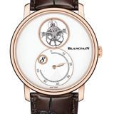 Blancpain Villeret Tourbillon Heure Sautante Minutes Retrograde Alligator Men's Watch - 66260 3633 55B