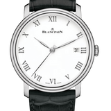 Blancpain Villeret 8 Jours White Gold Black Alligator Men's Watch - 6630 1531 55B