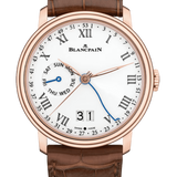 Blancpain Villeret Semainier Grande Date 8 Jours Red Gold Alligator Men's Watch - 6637 3631 55A