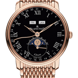 Blancpain Villeret Quantieme Complet 8 Jours Mille Mailles Red Gold Men's Watch - 6639 3637 MMB