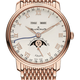 Blancpain Villeret Quantieme Complet 8 Jours Opaline Red Gold Men's Watch - 6639 3642 MMB